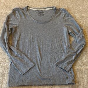 Lucky Brand Heather Gray Long Sleeve Top